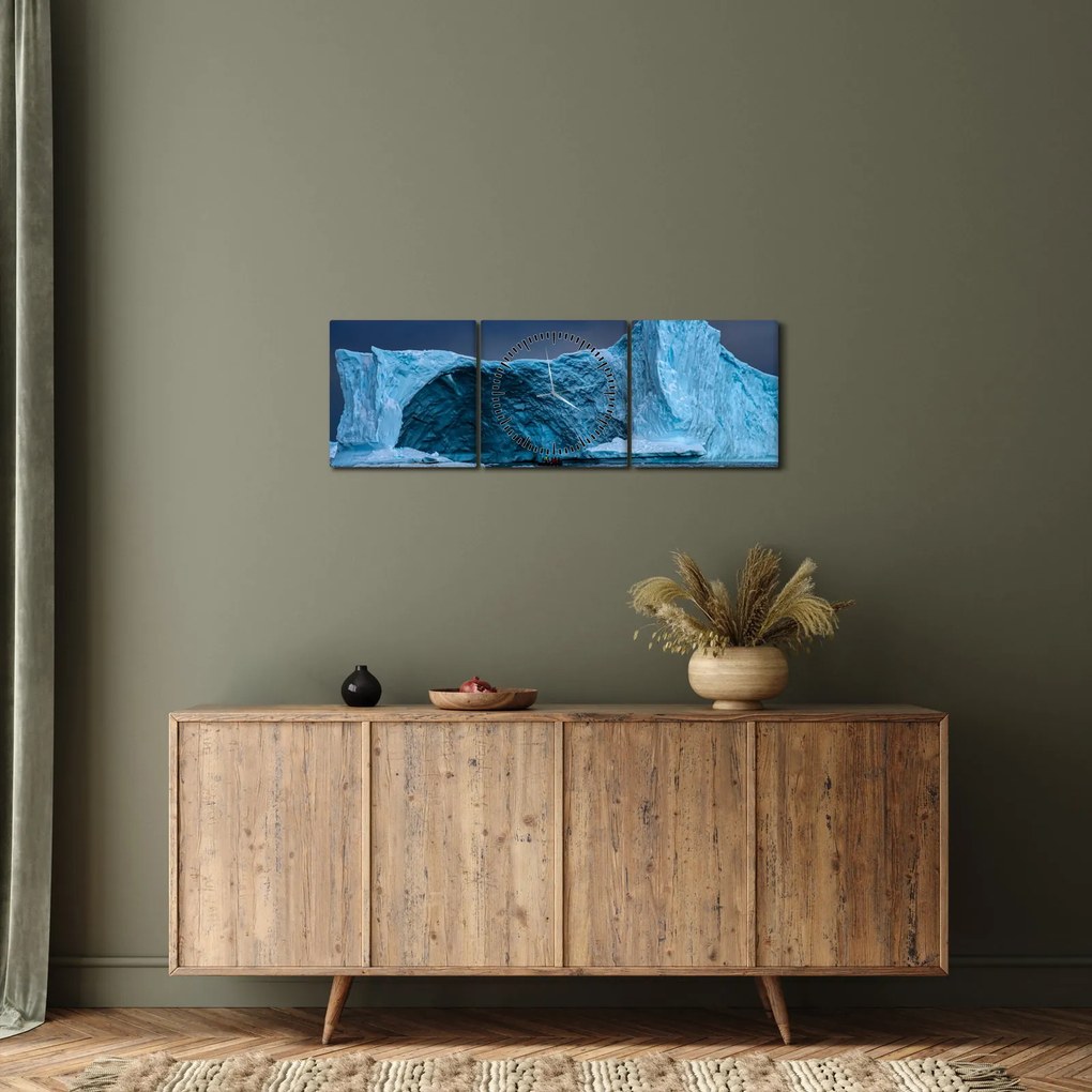 Kép - Jégbarlang (órával) (90x30 cm)