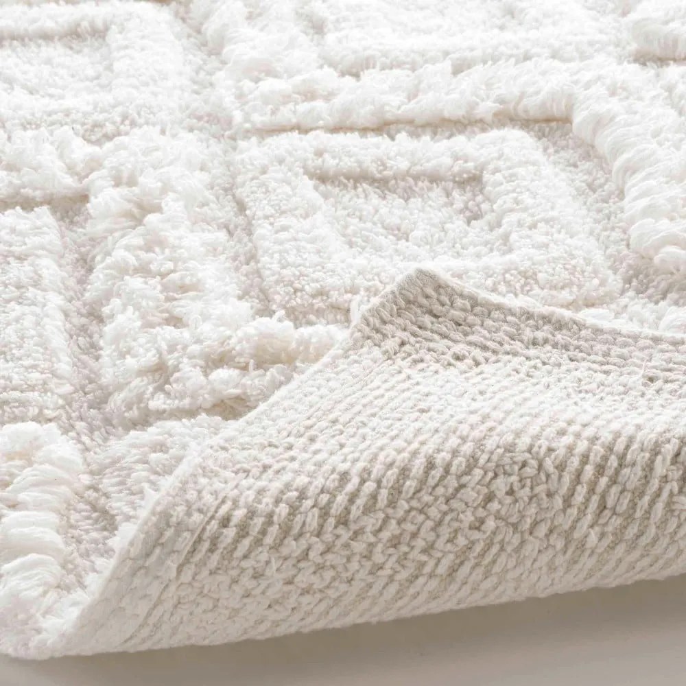 Fehér fürdőszobai kilépő 50x80 cm Ikatis – douceur d'intérieur
