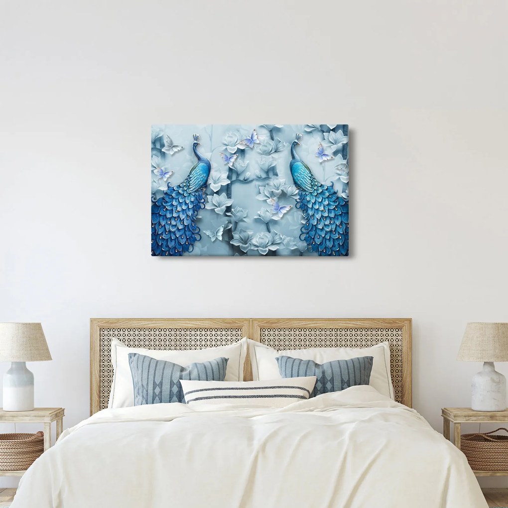 Pávák képe (90x60 cm)