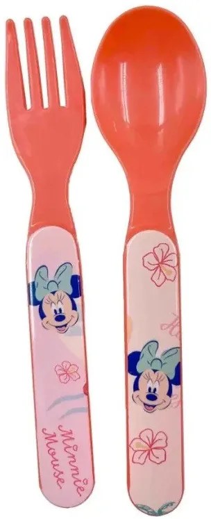 Disney Minnie Summer szendvicsdoboz + evőeszköz szett