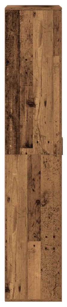 Magas Szekrény Régi Fa 80x35x180 cm Szerelt Fa