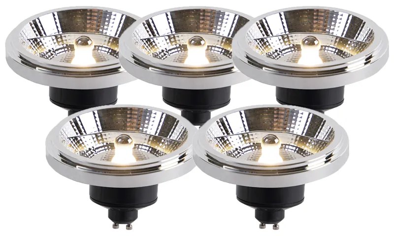 5 db GU10 szabályozható LED izzó készlet AR111 11W 810lm 2700K