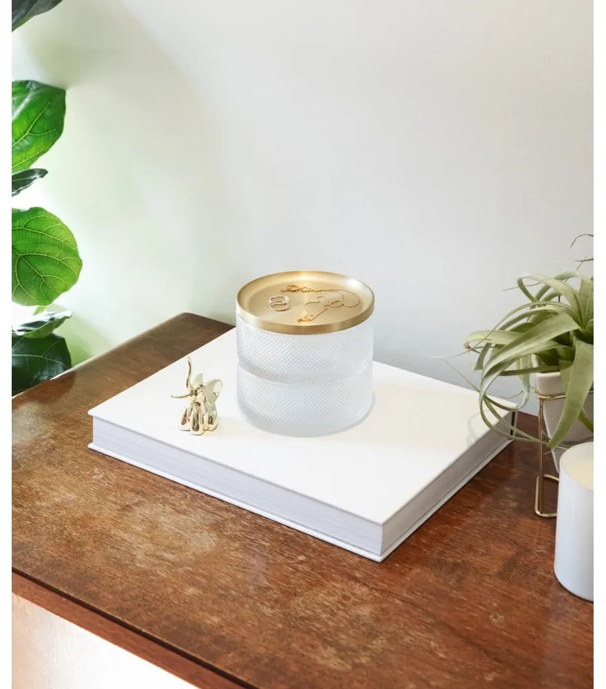 Tesora üveg ékszerdoboz, aranyszínű fedéllel - Umbra