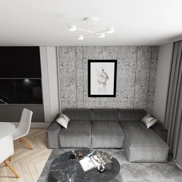 Felületre szerelhető csillár HALO 4xGX53/10W/230V fehér