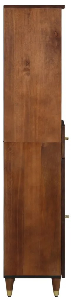oldalszekrény 38x33x160 cm tömör mangófából