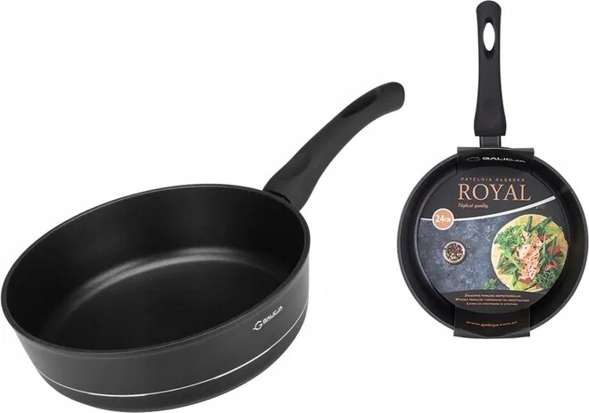 Royal hagyományos mély serpenyő Galicja 24 cm alumínium