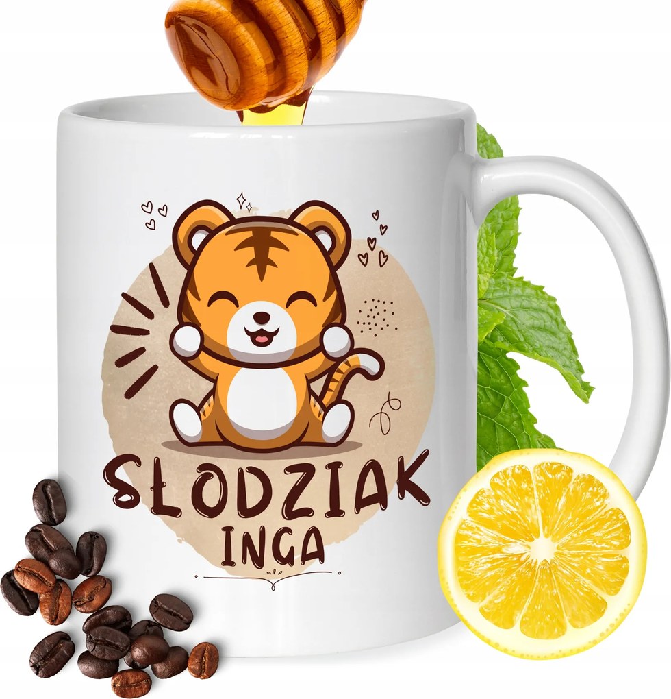 Bögre Inga Barátnő Feleség Ajándék Nyomtatott Fehér 330ml