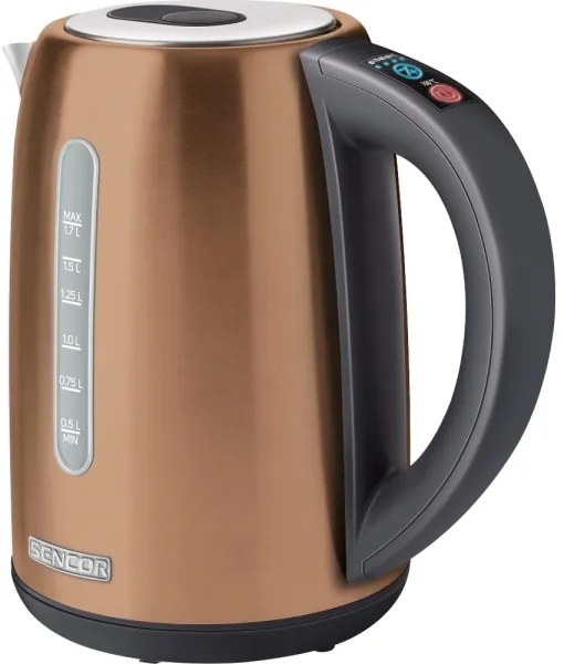 Sencor - Gyorsforraló hőmérséklet-szabályozással, 1,7 l, 2150 W/230 V, réz