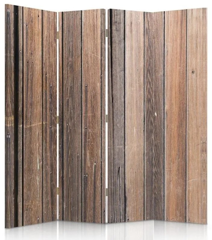 Gario Paraván Barna deszkák Méret: 145 x 170 cm, Kivitelezés: Klasszikus paraván