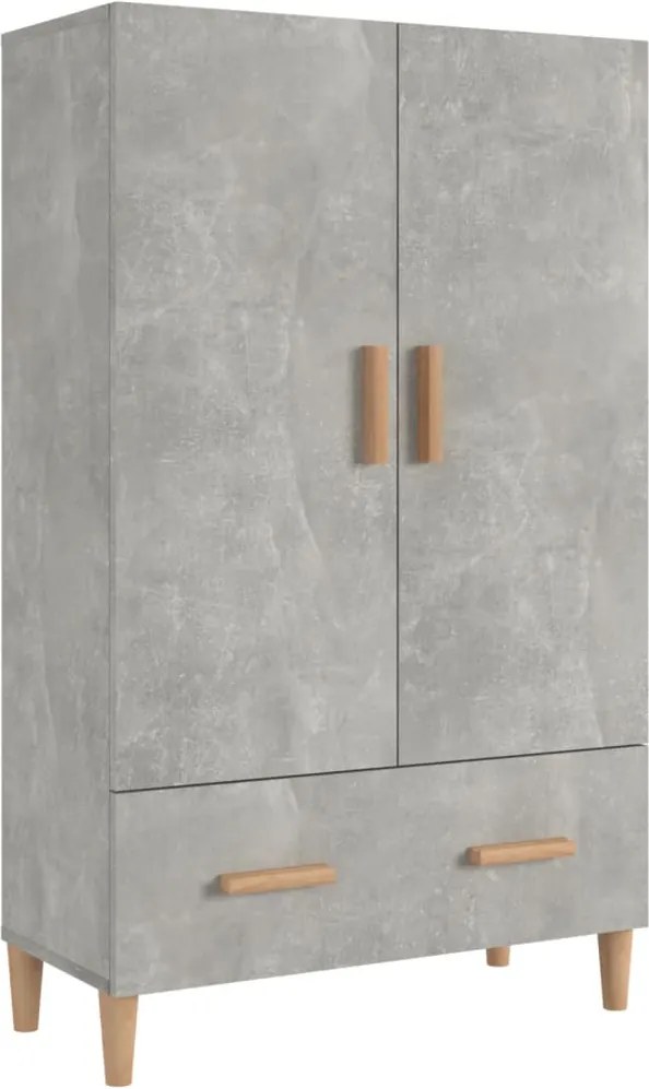 vidaXL betonszürke szerelt fa magasszekrény 70 x 31 x 115 cm