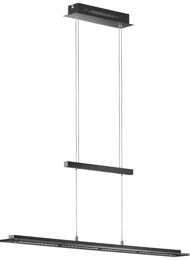 Fekete fém LED dimmelhető függőlámpa Tenso – Fischer &amp; Honsel