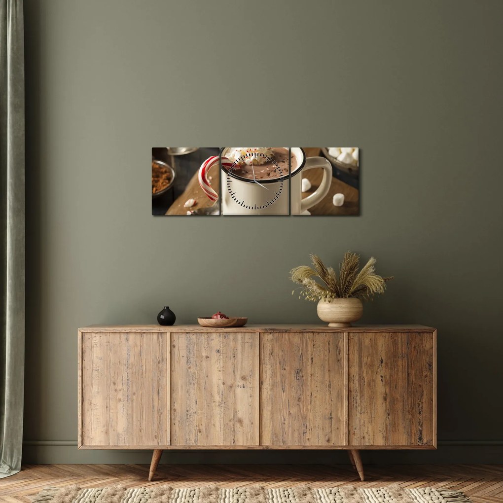 Kép - Forró csokoládé (órával) (90x30 cm)