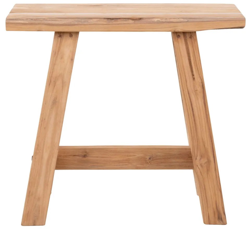 Barcelona sámli, teak fa, nature, 50x25x45 cm