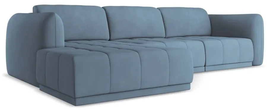 Világoskék sarokkanapé (bal oldali) Hoku – Makamii