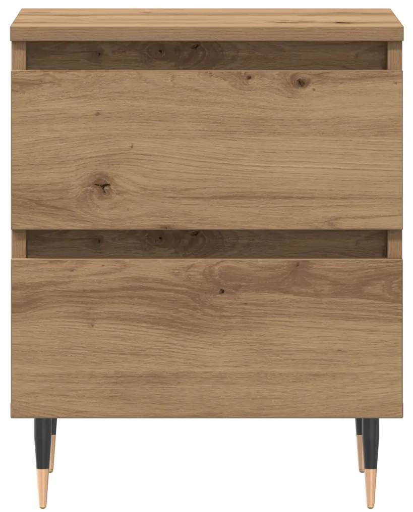 Éjjeli szekrények 2 db Kézműves tölgy 40x35x50 cm Műzott anyag