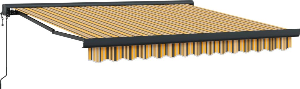 vidaXL Napernyő Sokszínű 300 x 250 x 165 cm Pamut és Alumínium