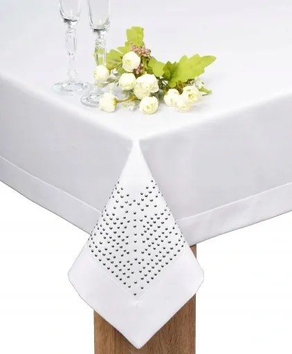 Foltálló Panama Decor Fehér Abrosz egyedi méretre készítve, Agmar 140x260