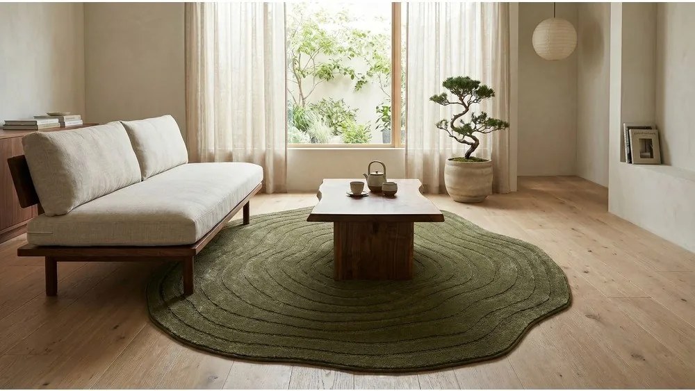 Sötétzöld szőnyeg 160x230 cm Pebble – ESTE