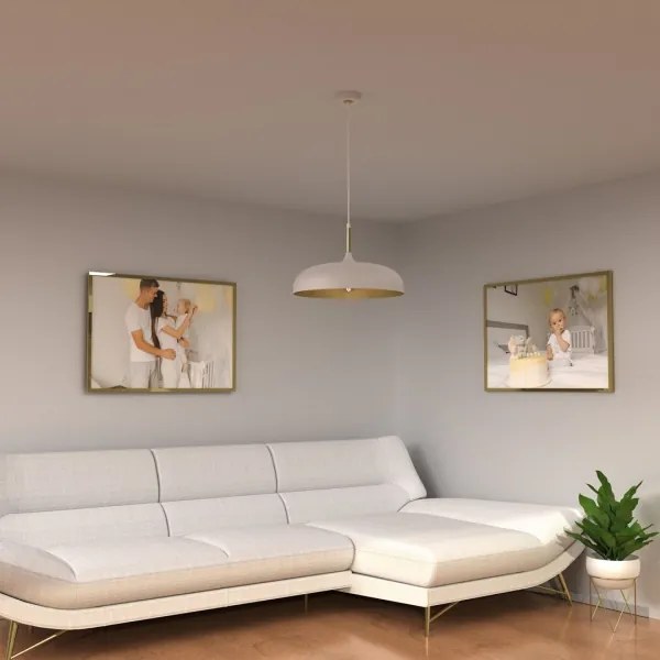 Csillár zsinóron LINCOLN 1xE27/60W/230V á. 45 cm fehér