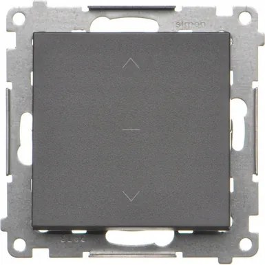 Simon 55 Szimpla redőnykapcsoló háromállású (1-0-2) Grafit TZW1K.01