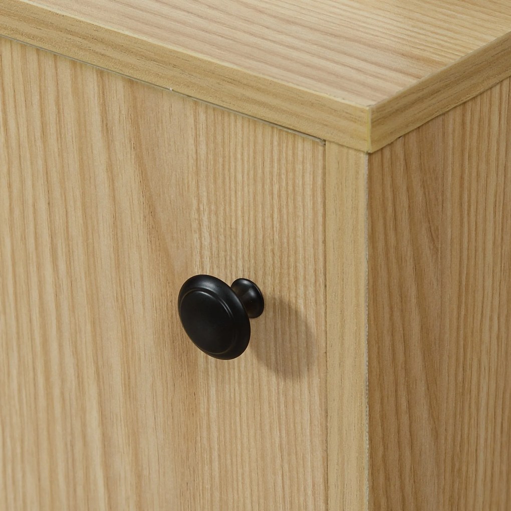 HOMCOM TV Állvány Max. 50 Inch 3 Rekesz 2 Kábelkezelő Lyukkal Csúszó Ajtóval - méret: 120L x 39,5W x 46H cm | Aosom