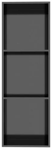 POLYSAN 1301-27B Inserta süllyesztett polc, 27 x 81 cm, rozsdamentes acél, antracit