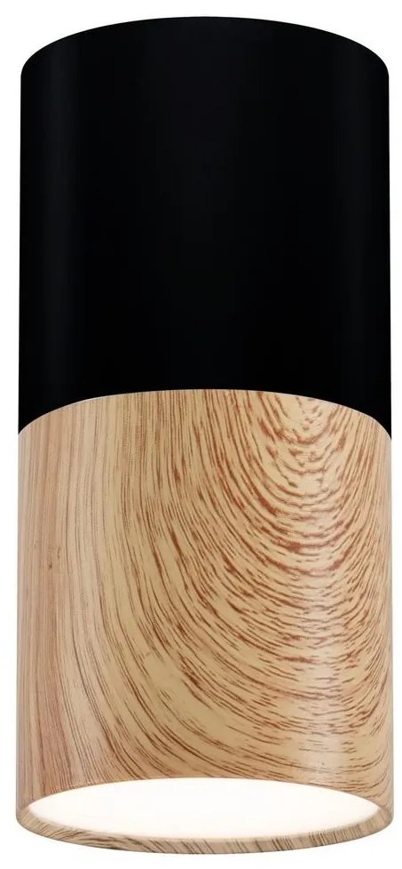 Mennyezeti lámpa TUBA 1xGU10/50W/230V fekete