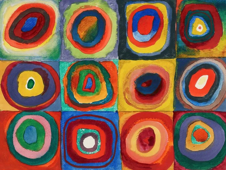 Reprodukció Concentric rings, Wassily Kandinsky