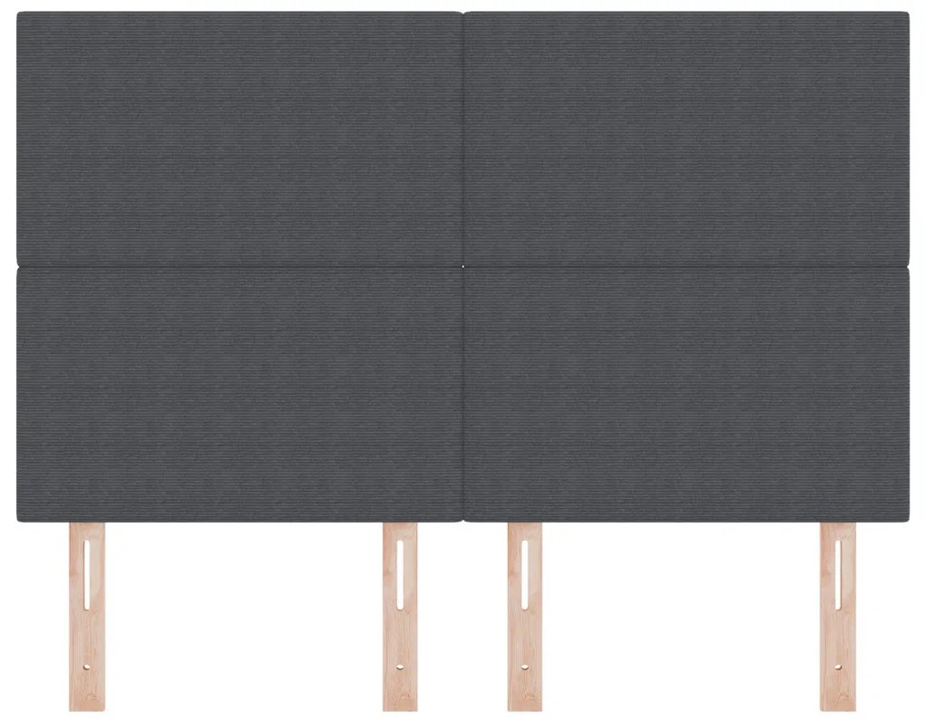 LED Fejtámla Sötétszürke 80 cm kordbársony
