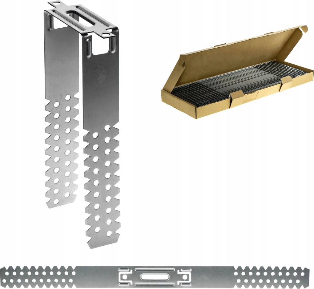 Es lapos akasztó CD profilokhoz 60 x 175 mm 100 db vastag 0,8 mm Budmat