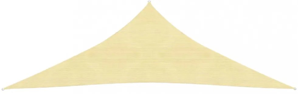 bézs HDPE napvitorla 160 g/m² 2,5 x 2,5 x 3,5 m