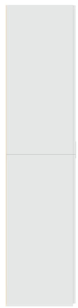 fehér szerelt fa magasszekrény 70 x 42,5 x 185 cm