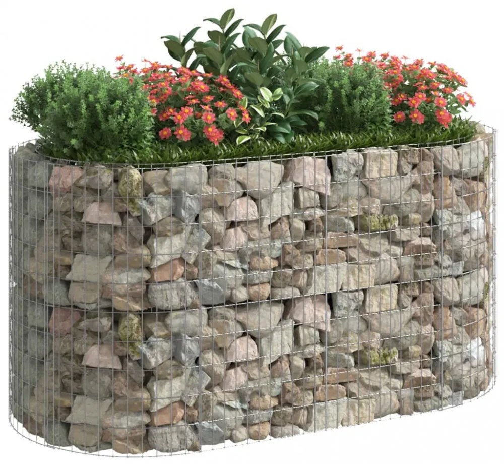 horganyzott vas gabion magaságyás 200x100x100 cm