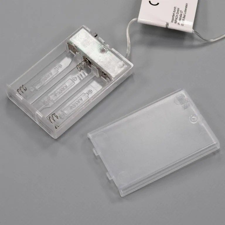 NEXOS Fényfüzér ezüst huzal 2 db meleg fehér 64 LED