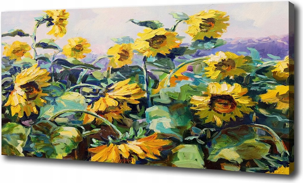 Canvas falikép Napraforgók 140x70 cm