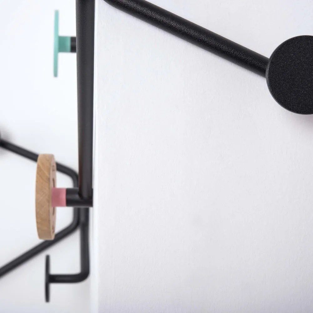 Hook fekete fali akasztó külső sarokra - Gazzda