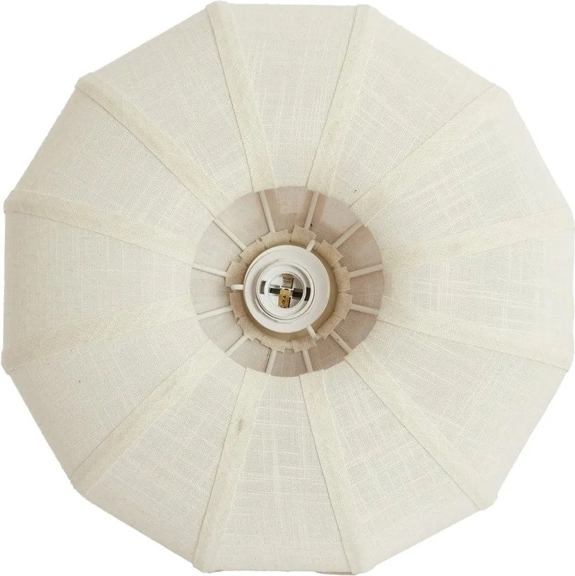 Krémszínű mennyezeti lámpa textil búrával ø 40 cm Zosia – Light &amp; Living