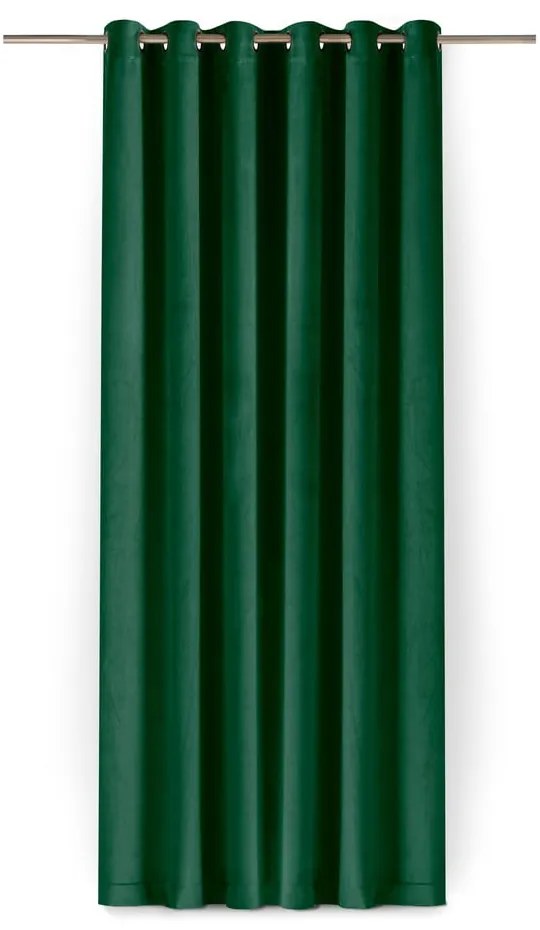 Zöld bársony dimout (részleges sötétítő) függöny 140x270 cm Velto – Filumi