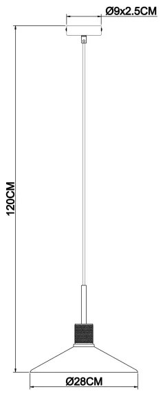 Globo 15461H - Csillár zsinóron ADARA 1xE27/60W/230V