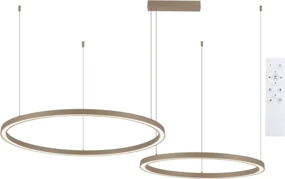 Brilagi - LED dimmelhető kábeles csillár PORTOFINO LED/98W/230V bézs + távirányító