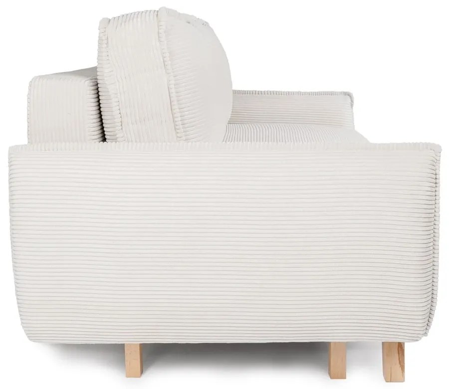 Bézs kordbársony kinyitható kanapé 218 cm Tori – Bonami Selection