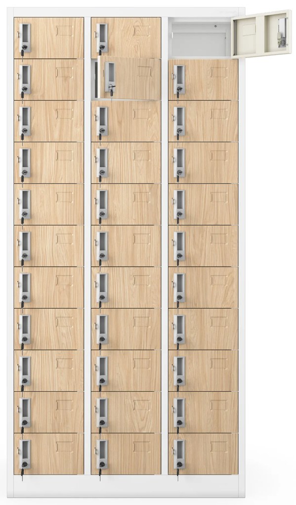 Rekeszes szekrény OLIVER, 900 x 1850 x 450 mm, Eco Design: fehér/sonoma tölgy