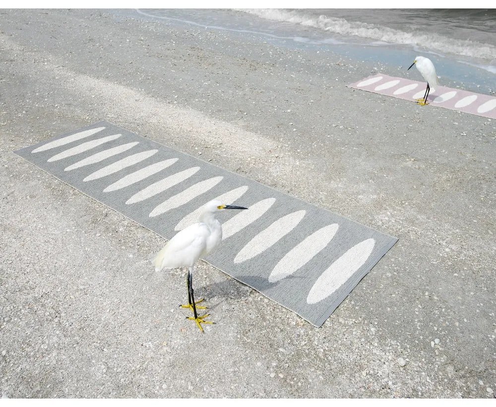 Szürke kültéri-beltéri futószőnyeg 70x300 cm Ella Warm Grey – Pappelina