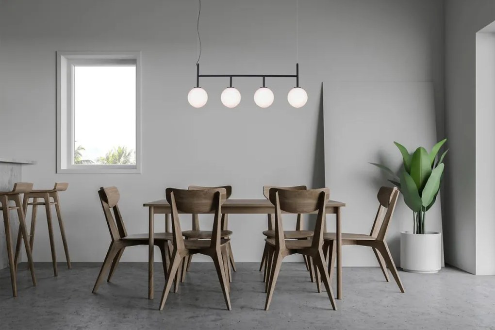 KAJA K-4883 FARO Többágú Függesztett Lámpa Fekete E14 IP20