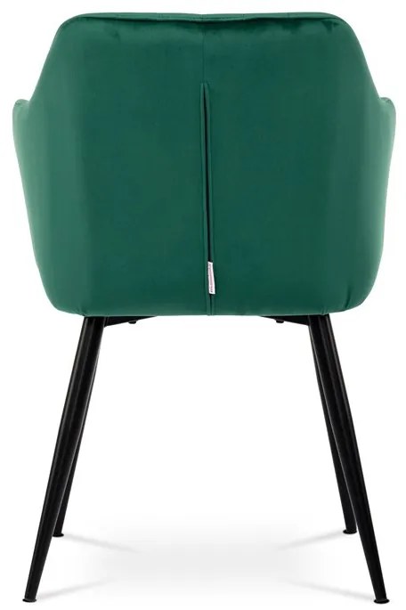 Zöld Bársony Étkezőszék. PIKA GRN4