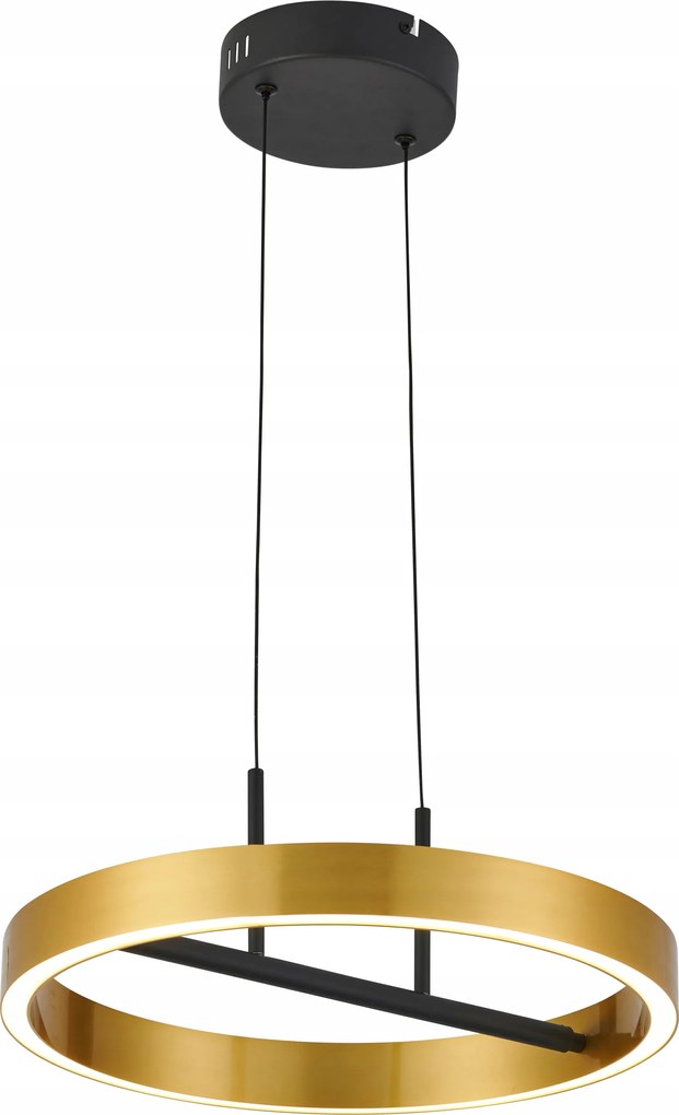 Coltrain függőlámpa fekete matt/ arany kör gyűrű
