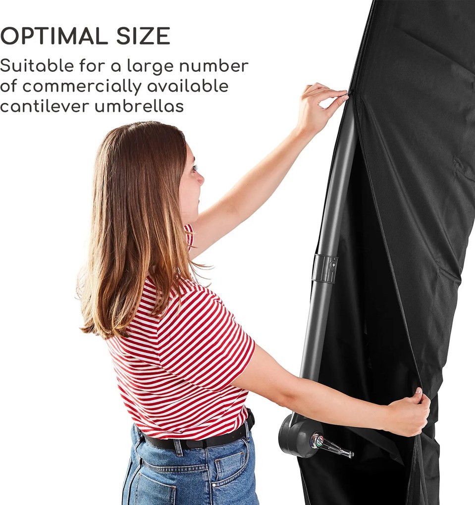 Blumfeldt Shield Cantilever, védőburkolat függő napernyőkhöz, Ø 200 - 400 cm, UV-ellenálló