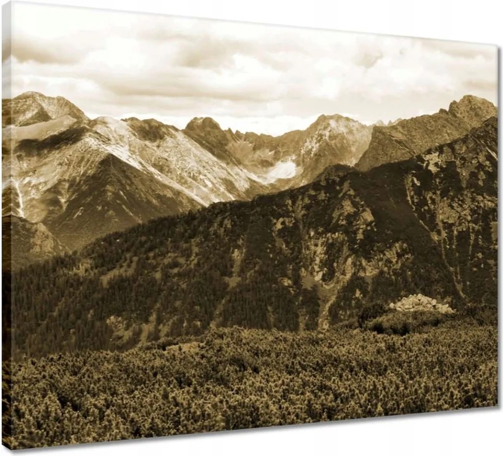 Vászonkép 50x40 Tátra Lengyel hegyek Kilátás