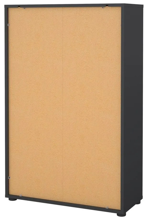 Antracitszürke könyvespolc 80x124 cm Sign – Tvilum