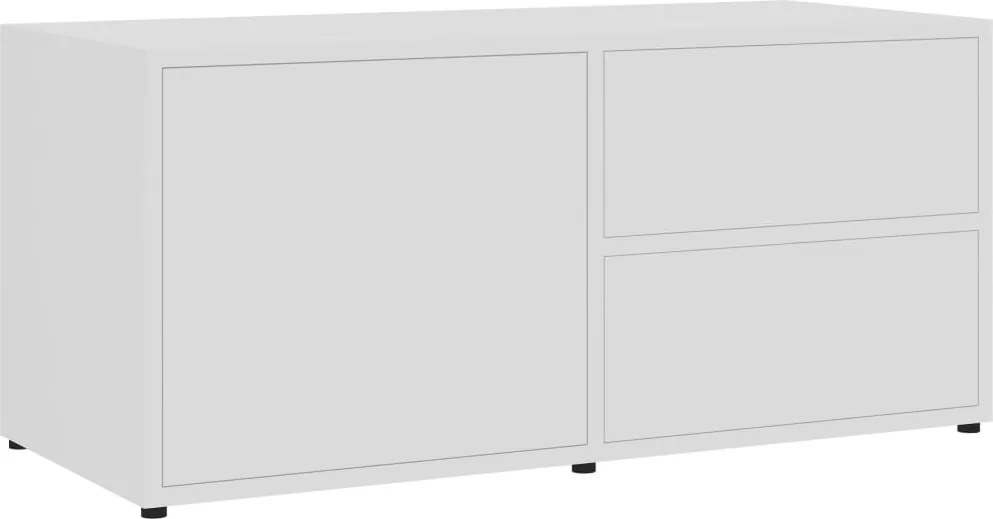 vidaXL fehér szerelt fa TV-szekrény 80 x 34 x 36 cm